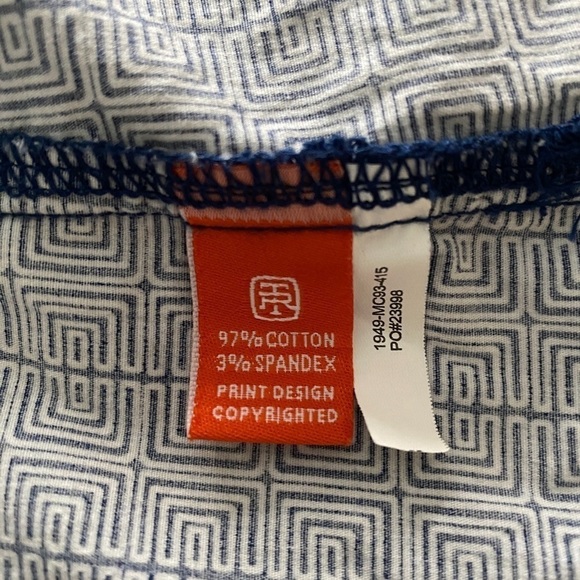 TORI RICHARD Navy Blue & White Aloha Hawaiian Shirt Men S Small - Picture 6 of 7